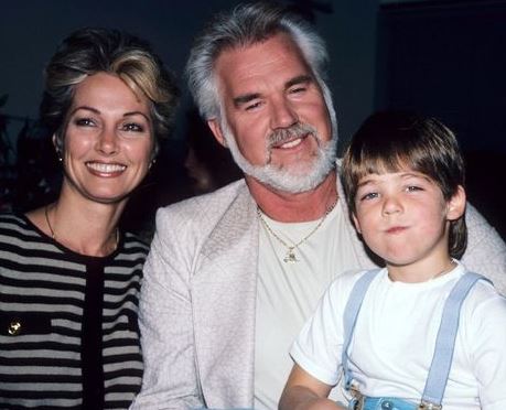 Marianne Gordon with her ex-husband Kenny Rogers and son Christopher Cody Rogers